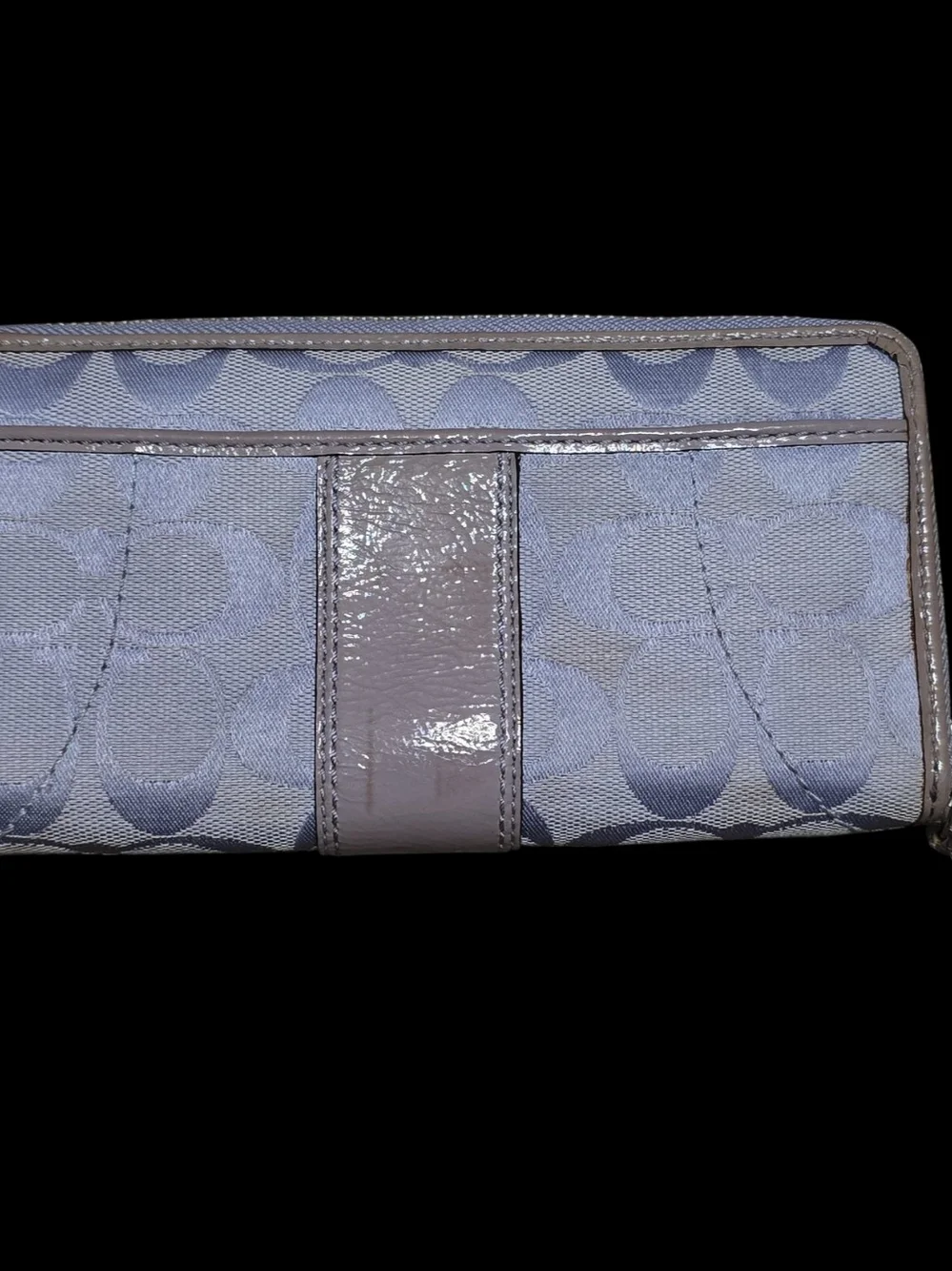 Coach Lavender Signature Jacquard Satchel and Wallet Set
